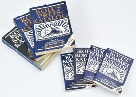 1983-1996 Kolls Kompakt Katalog. Märklin 00/HO. 1983, 1985, 1987, 1991 2/1-2., 1992, 1996. Bad Homburg, 1983-1996, Joachim Koll, 112; 168;192;480; 465-960;528; 288 p. Német nyelven. Kiadói papírkötésekben.
