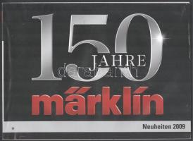 2009 Märklin modellvasút katalógus. 150 Jahre. Neuheiten 2009. Göppingen, 2009, Märklin, 184 p. Német nyelven. Színes képekkel illusztrált. Kiadói papírkötésekben.