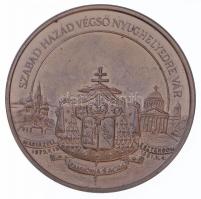 Bozó Gyula (1913-2004) / Szabó Géza (1939-) 1991. Mindszenty bíboros emlékére készült aranyozott fém...