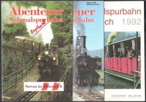 1989-1992 Abenteuer Schmalspurbahn+Abenteuer Schmalspurbahn Saison 1990 + Schmalspurbahn Kursbuch 1992.