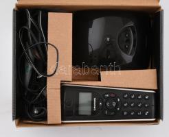 Grundig vezeték nélküli telefon tartozékaival, elemekkel, dobozában, működő, használt állapotban