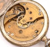Braunswetter János Szeged zsebóra, jelzett tokkal, jelzet számlappal (hajszálrepedés) működő állapot...