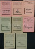 cca 1920 Külmissziói gyermek könyvtár 8 db füzet