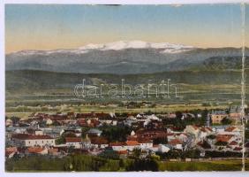 Máramarossziget, Sighetu Marmatiei; Négy részes kinyitható panorámalap / 4-tiled folding panoramacar...