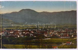 Máramarossziget, Sighetu Marmatiei; Négy részes kinyitható panorámalap / 4-tiled folding panoramacar...