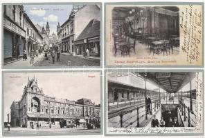 9 db MODERN magyar reprint város képeslap / 9 modern Hungarian reprint town-view postcards