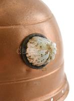 Szecessziós stílusú fém lámpa, m: 33,5 cm