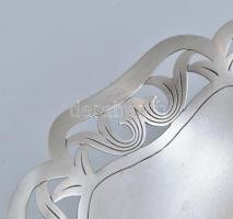 WMF ezüstözött kínáló, kopásnyomokkal, jelzett, d: 25 cm