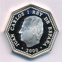 Spanyolország 2000. 1500P Ag "Millennium - Galamb" T:PP kis patina
Spain 2000. 1500 Peset...