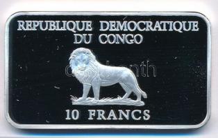 Kongói DK 2000. 10Fr Ag "Millennium - Lábnyom" T:PP
Congo DR 2000. 10 Francs Ag "Mil...