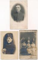 8 db RÉGI katonai fotó képeslap vegyes minőségben / 8 pre-1945 K.u.K. military photo postcards in mi...