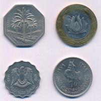 Irak 1981. 250f Cu-Ni + Líbia 1975. 50D Cu-Ni + 1979. 100D Cu-Ni + Irán 1995. 250R Cu-Ni-sárgaréz T:...