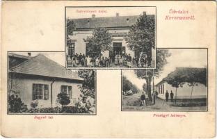1910 Kevermes, jegyző lak, Pénzügyi laktanya, szövetkezet üzlete és saját kiadása