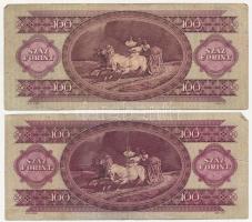 1962. 100Ft (2x) T:III egyiken firka
Adamo F31