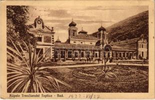 1922 Trencsénteplic-fürdő, Kúpele Trencianske Teplice; fürdő / spa, bath (EK)