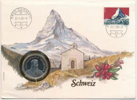 Svájc 1984. 5Fr felbélyegzett borítékban, bélyegzéssel T:PP Switzerland 1984. 5 Francs in envelope with stamp and cancellation C:PP
