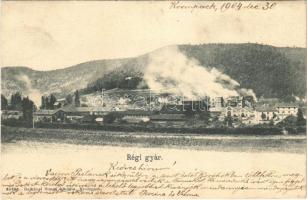 1904 Korompa, Krompach, Krompachy (Szepes); Régi gyár. Balkányi Simon kiadása / old factory