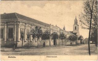 Mehála, Ferencváros, Mehala (Temesvár, Timisoara); Fő tér, templom, községház / main square, church, town hall (EK)