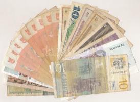 20db-os külföldi bankjegytétel, közte Szovjetunió, Lengyelország, NDK, Jugoszlávia, Kambodzsa T:III,...