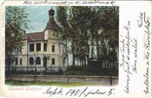 1901 Siófok, Braun villa. Salamon Adolf kiadása (EM)