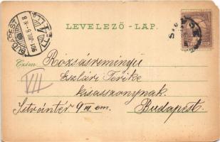 1901 Siófok, Braun villa. Salamon Adolf kiadása (EM)