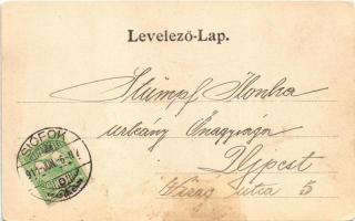 1911 Siófok, Fő utca és piac tér (r)