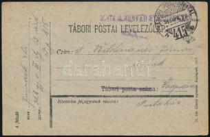 1918 Tábori posta levelezőlap "TP 415 b" 1918 Field postcard "TP 415 b"