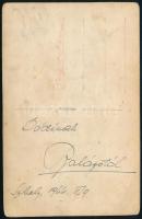 1944 Marsalkó Balázs katonai pilóta dedikált fotólapja