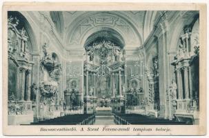 1938 Búcsúszentlászló, Szent Ferenc-rendi templom belseje (ázott / wet damage)