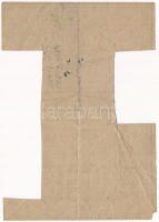 ~1930-1940. "2. pót Szén-elleneőrzőlap szénfűtésű kályhával vagy központi fűtéssel berendezett ...