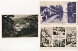 10 db RÉGI magyar város képeslap vegyes minőségben / 10 pre-1945 Hungarian town-view postcards in mi...