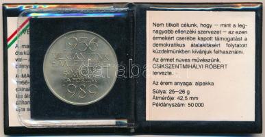 Csíkszentmihályi Róbert (1940-) 1989. "1956 Vértanúk Emlékére - A Magyar Demokrata Fórum 1989&q...