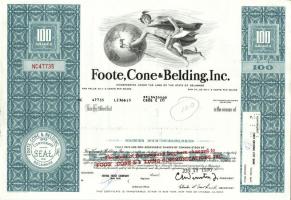 6db amerikai részvény az 1960-70-es évekből