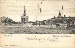 Budapest XXIII. Soroksár, Templom tér. Nasinszky Ödön kiadása (Rb)