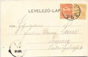 1904 Budapest, Ferenc József híd, piac (EB)