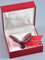 Baccarat kristály pillangó díszdobozban 7 cm