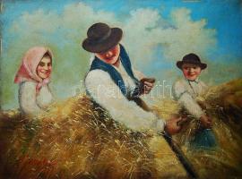 Pirhalla Nándor (1884-?): Aratás; olaj-vászon, szignált 60x80 cm