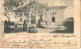 1900 Budapest XVI. Mátyásföld, Bellovics Imre kertje, villa. Tisztelik a mátyásföldiek! (EK)