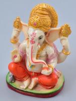 Ganesha szobor őrlemény, öntvény 12 cm