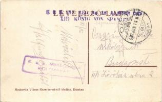 1917 Désakna, Ocna Dejului; M. kir. sóbányahivatal és római katolikus templom. Moskovitz Vilmos kiad...