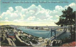 1913 Budapest teljes látképe a Dunával