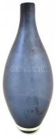 Salviati jelzéssel kék üveg váza, kis kopásnyomokkal, m: 34 cm