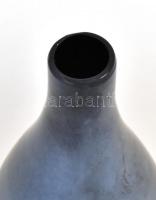 Salviati jelzéssel kék üveg váza, kis kopásnyomokkal, m: 34 cm