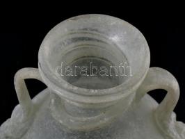 Cenedese jelzéssel üveg váza, kis kopásnyomokkal, m: 21 cm