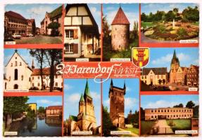 1971 Warendorf, a magyar öttusa válogatott tagjai által képeslap, rajta, Balczó András (1938-, "...