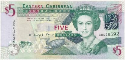 Kelet-Karibi Államok 2003. (DN) 5$ T:I East Caribbean States 2003. (ND) 5 Dollars C:UNC  Krause 42.a