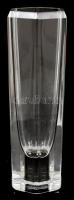 Moser jelzéssel üveg váza, kis kopásnyomokkal, m: 22,5 cm