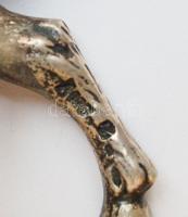Ezüst szarvas 240 gramm (hátsó lábán fémjelzett) 12 cm magas