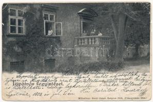 1903 Lipótvár, Újvároska, Leopoldov; fegyintézet, igazgatói lakás. Szold Jakab kiadása / directorial building of the prison (EK)