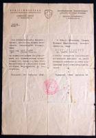 1944 Svájci követség menlevele (csoportos útlevél) / Shutzpass of the Swiss Embassy in Budapest